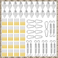 [uhktyltui123.th] Shade Sail Fixing Kit Sun Shade Hardware Kit 6 Inch for Triangle Rectangle Sun Sha