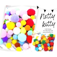 pom pom balls 1cm,1.5cm,2cm,2.5cm,3cm,5cm