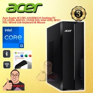 ACER ASPIRE XC1785-14100W11S / XC-1785-14100W11S DESKTOP PC ( I3-14100 / 8GDR5 / 512SSD / WIN11H / O