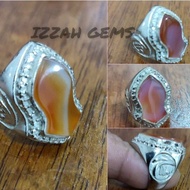 Cincin Capal Batu 💯 Akik Junjung Drajat Corak Unik~Trusted Seller..