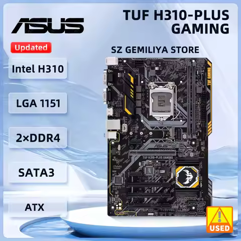 ASUS TUF H310-PLUS GAMING Motherboard LGA 1151 Intel H310 DDR4 32GB M.2 ATX support Core i3-8300 i3-