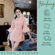 Huong fashion flared sleeve dress