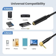 btsg 1 4inch Instrument Cable 6 35mm Female Interconnect Cord 6 35mm to 3 5mm