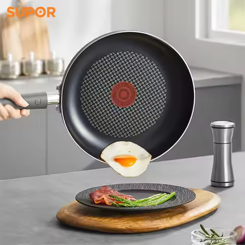 SUPOR Non-stick pan Red Dot Oil Control Non-Stick Frying Pan Home Steak skillet Omelet Pans Gas Stov
