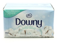 Downy : DWNCCT-240* แผ่นอบผ้า Fabric Softener Dryer Sheets Cool Cotton 240 count