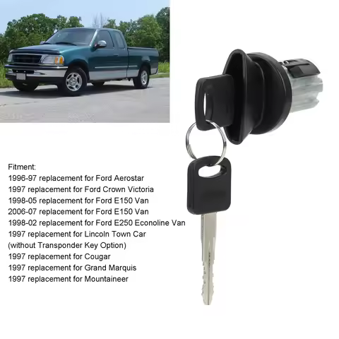 Ignition Lock Cylinder with 2 Keys Kit 1L3Z11582A Replacement for Ford Aerostar Crown Victoria Range