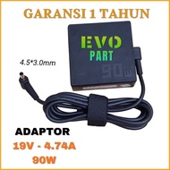 Charger Adaptor Asus A19-090P2A 19V - 4.74A 90W DC 4.5*3.0mm PIN Central Logo 90W -NEW