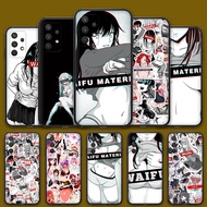 Samsung A12 A21S A22 A22S A31 C6C1 Anime waifu Soft Silicone Phone Cover Case