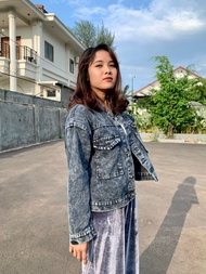 SKY JEANS VINTAGE JACKET OVERSIZE tebal