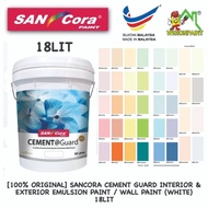 [100% ORIGINAL] 18L SANCORA ( CEMENT GUARD ) INTERIOR & EXTERIOR EMULSION PAINT / WALL PAINT