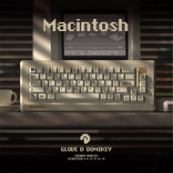 Domikey x GLOVE Macintosh Keycap Cherry Profile PBT Dye subbed Keycaps for Mechanical Keyboard EZ63 