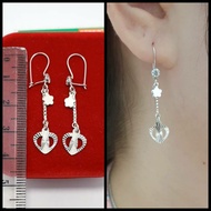 925 Silver Earrings White Gold Plated Korean Women's Earrings 925 Silver