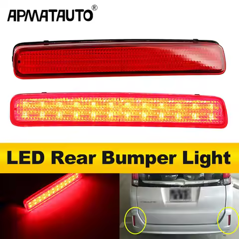 2Pcs LED Rear Bumper Reflector Light Lamp For Toyota Prius V 2012-2017 Spade For Scion tC 2014-2016 