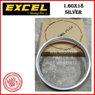 [100% ORIGINAL ] TAKASAGO EXCEL ASIA ALLOY RIM 1.60x18 160x18 160X18 160/18 SILVER / GELONG GELUNG A