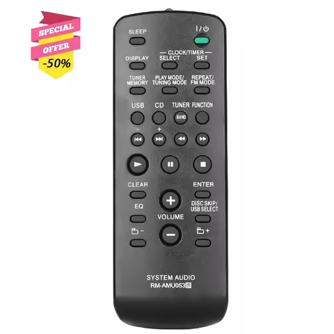 RM-AMU053 Remote Control For Sony Audio System HCD-EC55 HCD-EC68 HCD-GX99 HCD-GX355 HCD-HPR95 CMT-HP