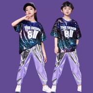 Children Cheerleading Costumes Street Dance Trendy Costumes Suits Drums Hip Hop Costumes Primary Sch