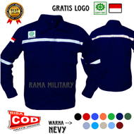 WEARPACK ATASAN PROYEK SAFETY KAMEJA ATASAN BAJU BENGKEL