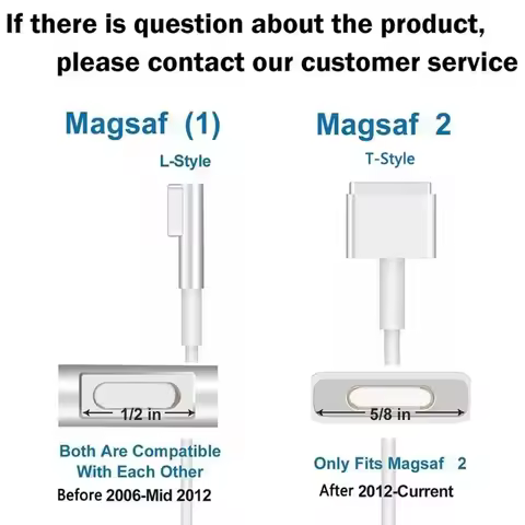 14.5V 3.1A L 45W Charger For Macbook Air 11"13" A1244 A1374 A1304 A1369 A1370 For Mag* 1 Laptop Powe