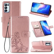 OPPO Reno 5 Case Flip PU Leather Wallet Cover OPPO Reno 5 6 4 Pro 5F