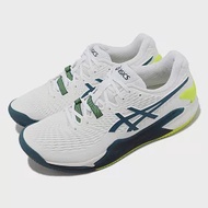 Asics 網球鞋 GEL-Resolution 9 CLAY 男鞋 白 深藍 美網配色 紅土專用 亞瑟士 1041A375101