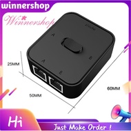 2 Port Gigabit Network Switch RJ45 Switch Network Splitter Cable Extender 2 Way External Network Swi