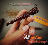 Once Pipa Kayu Galih Asem - Cangklong Padudan Premium ukir dibawah gading gg panjang 8cm