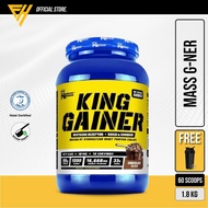 Muscle Kingdom King Gainer (4lbs) 1.8kg  - Mass Gainer Protein Halal, Bulking, Mass Protein Powder