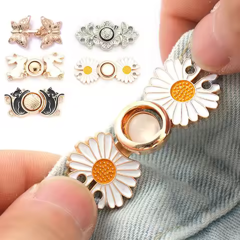 Jeans Waist Buckle Waist Closing Artifact Invisible Snap Button Removable Tightening Waistband Butto