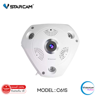 VSTARCAM 360 องศา ชัดถึง 3ล้าน รุ่น C61S FHD 1536P WiFi Panoramic IP Camera 3MP By.SHOP-Vstarcam