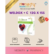 [DIETARY FIBER SUPPLEMENT] [DETOXIFICATION] HONESTY HEALTHCARE WELDOX + C  12G X 15S