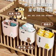 Kitchen Trash Can Hanging Slide Storage Bin Toilet Wall-Mounted Simple Cleaning Bin Household Cartoo
