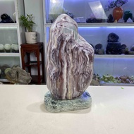 Đá Phong Thuỷ Tự Nhiên Đá Mable Vân Thổ Cẩm 76kg-33cm