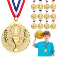 12 Pcs Gold Medals for Awards, 1st Place Winner Award Medal for Kids Adults Soccer Football Baseball