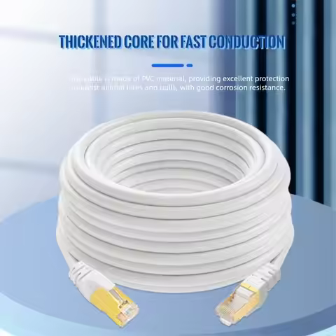 5/10/15M Cat6A Ethernet Cable 1 GBps Transmission 250MHz Bandwidth Cat.6A SFTP Patch Cable Stable Tr
