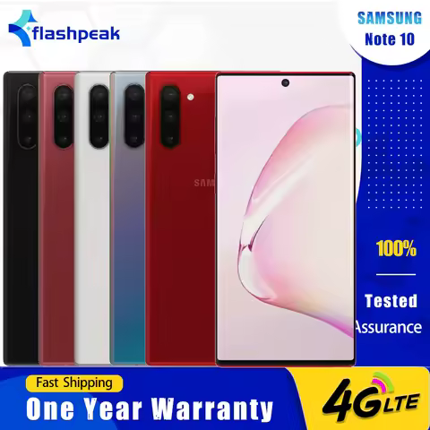 Original Samsung Galaxy Note 10 NOTE10 N970U1 N970U 4G Mobile Phone 6.3" 8GB RAM 256GB ROM Snapdrago
