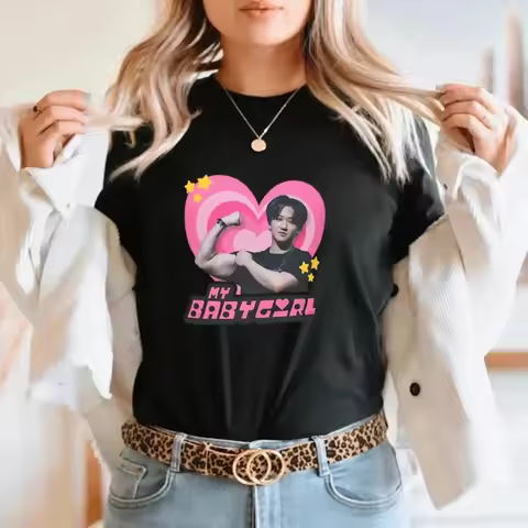 SKZ Changbin Y2k Babygirl Shirt Changbin Biceps Merch SKZ Tour 2024 Shirt Gift Ideas for Stays Birth