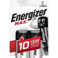 Energizer Max C/D Battery 2pc/pack