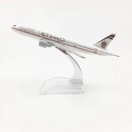 Toy Planes Etihad Airlines Aeroplane model B777 airplane 16CM Metal alloy diecast 1:400 airplane mod