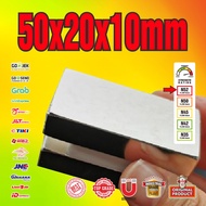 MAGNET NEODYMIUM 50x20x10mm - 50 x 20 x 10 mm N52