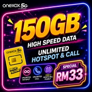 ONEXOX B33🔥 150GB 5G HIGH SPEED | XOX BLACK POSTPAID | UNLIMITED CALL | FULLY HOTSPOT | FREE 2 MONTH