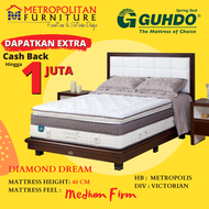 Kasur Springbed Guhdo Diamond Dream FULL SET Spring bed HB Metropolis