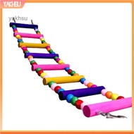 yakhsu|  Multicolor Ladder Bridge Budgie Parrot Climbing Bite Toy Parakeet Swing Bird Toy