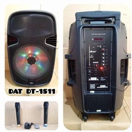 [ Promo] Speaker Portable Dat Dt 1511 15 Inch Original Dat Dt1511 Free
