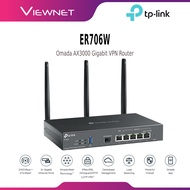 TP-Link Omada ER706W / ER706W-4G A3000 Dual Band Gigabit VPN Router WiFi 6 Ports Cat6 4G+ Gateway