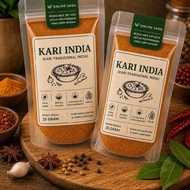 Kari Indian Bubuk~Indian curry Murni Asli Organic 25gm