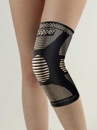 1入組銅護膝，適用於膝蓋疼痛 1入組，男女膝蓋壓縮套支撐，醫療級護膝，適用於跑步、遠足、工作、關節炎、半月板撕裂、緩解關節疼痛