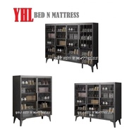 YHL Fans New 2 / 3 / 4 Glass Door Shoe Cabinet With Sintered Stone Top