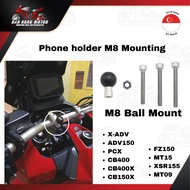 🇸🇬 Motorcycle Phone Holder Mounting For XADV/ADV/PCX/CB400X/CB150X/CB400/FZ150/XSR155/MT15/MT07