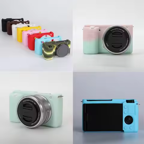 ZV-E10 Soft Silicone Camera Body Case For Sony ZV-E10 ZVE10 Protective Rubber Cover Skin