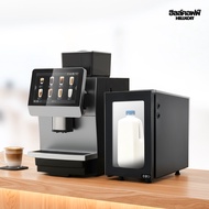 HILLKOFF : เครื่องชงกาแฟอัตโนมัติ Ozomatic 6  Automatic Coffee Machine พร้อม ตู้แช่นม OZO Cooler Ref